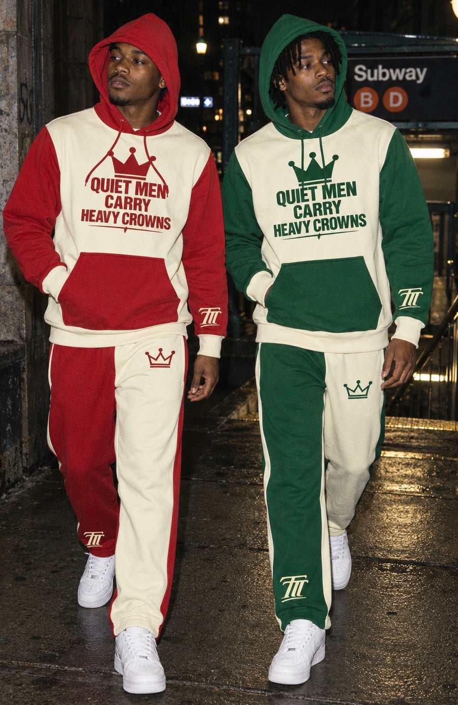 Quiet Men Carry Heavy Crowns Hoodie