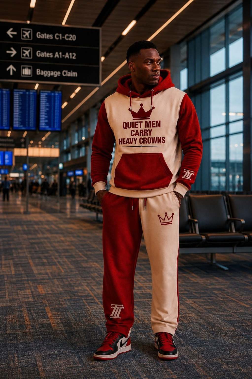 Quiet Men Carry Heavy Crowns Hoodie